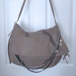Jimmy Choo leather biker chain hobo EUC